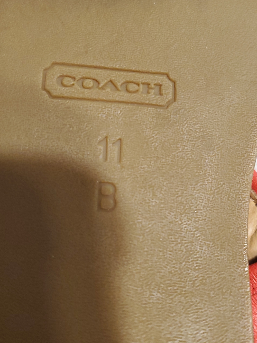 Coach Coral Leather Tassel Thong Sandals - Picture 5 of 6